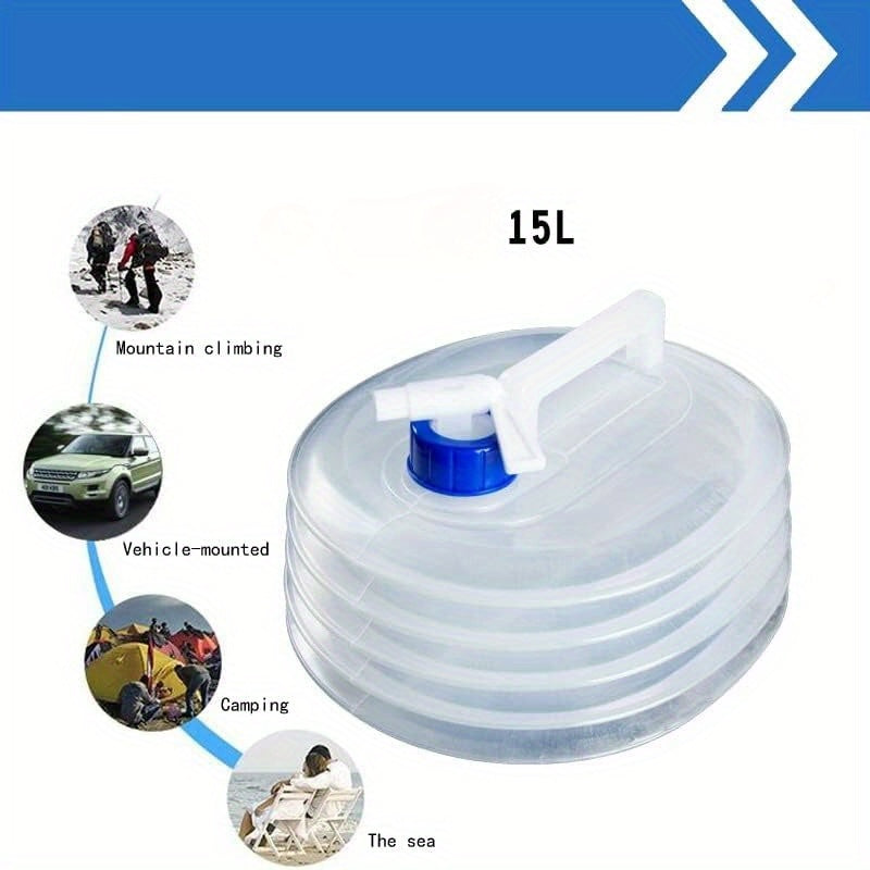 HydroPack Foldable Water Container - 15L Leakproof and Portable Solution