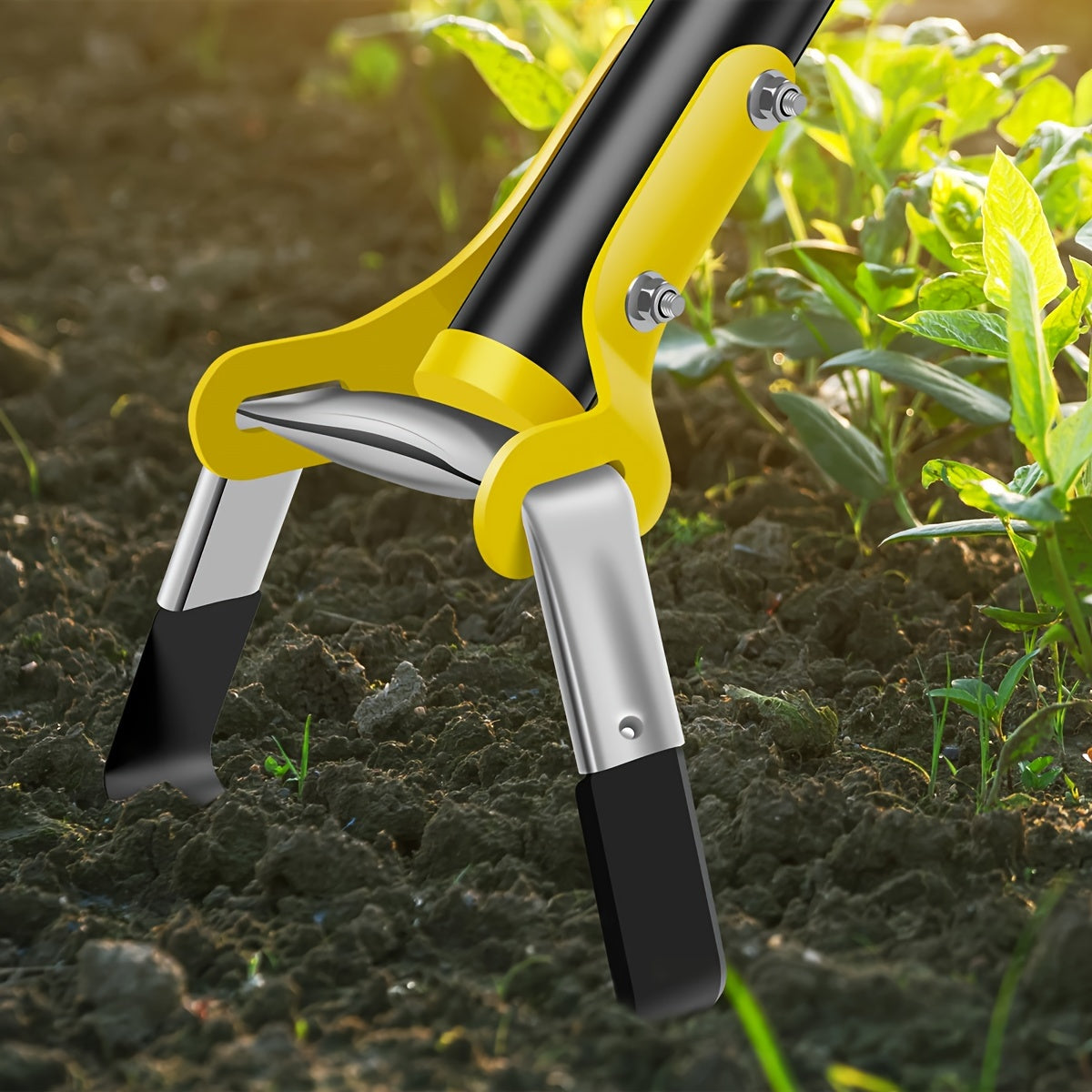 Stainless Steel Ergonomic Garden Tool with Triangular Head – For Weeding and Soil Cultivation