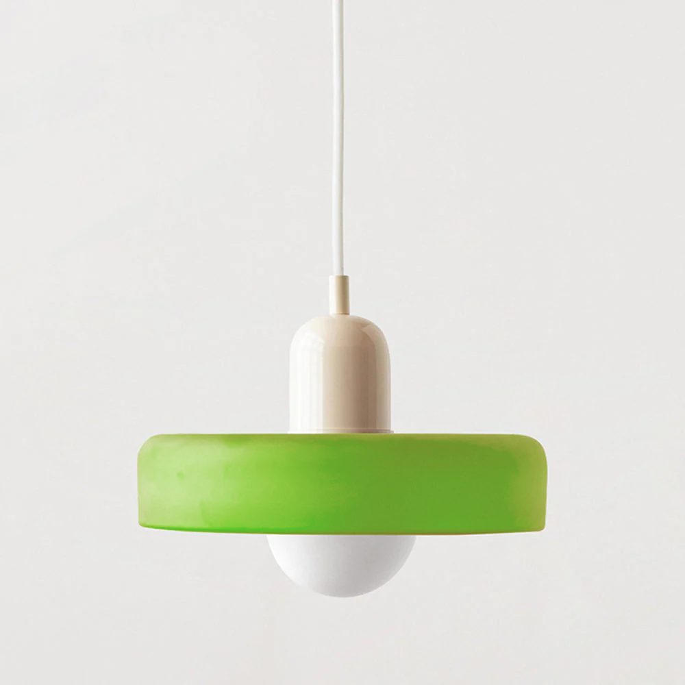 ColorLoop Pendant – Artistic Bauhaus Pendant Light with Warm Light
