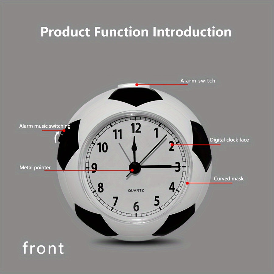 Creative Football-Shaped Alarm Clock – With Music and Unique Design for Young and Old