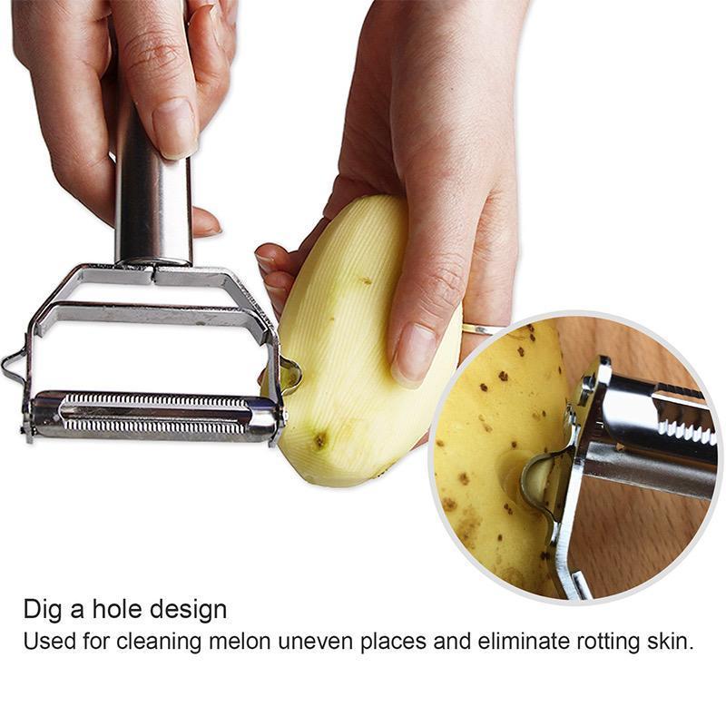 Sandsberg | Ultra-Sharp Stainless Steel Multi-Function Vegetable Peeler & Julienne Cutter