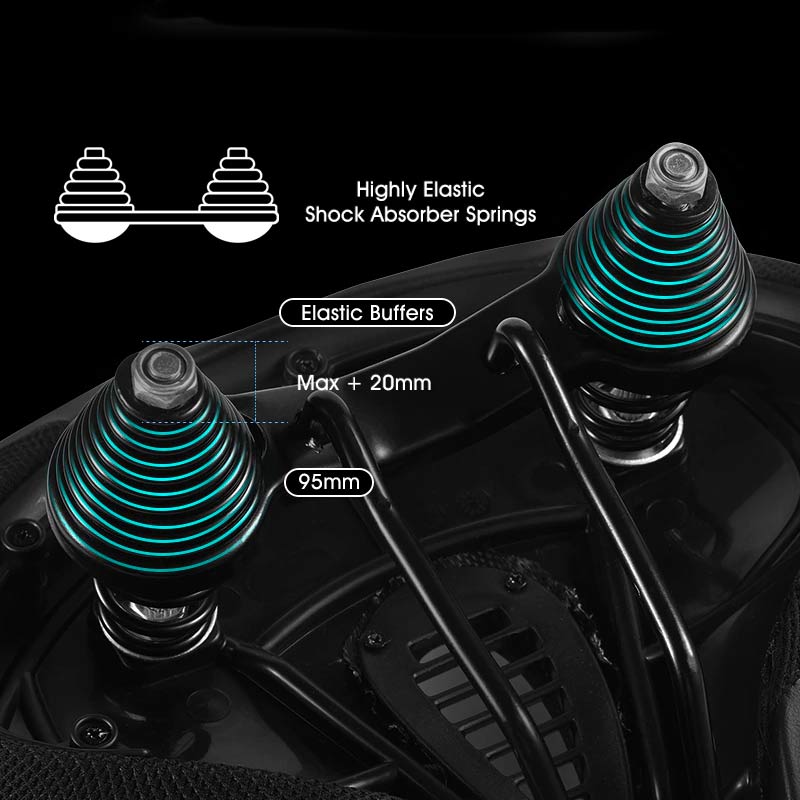 Ergonomic Wide Bicycle Saddle with Extra Padding for Comfortable Riding