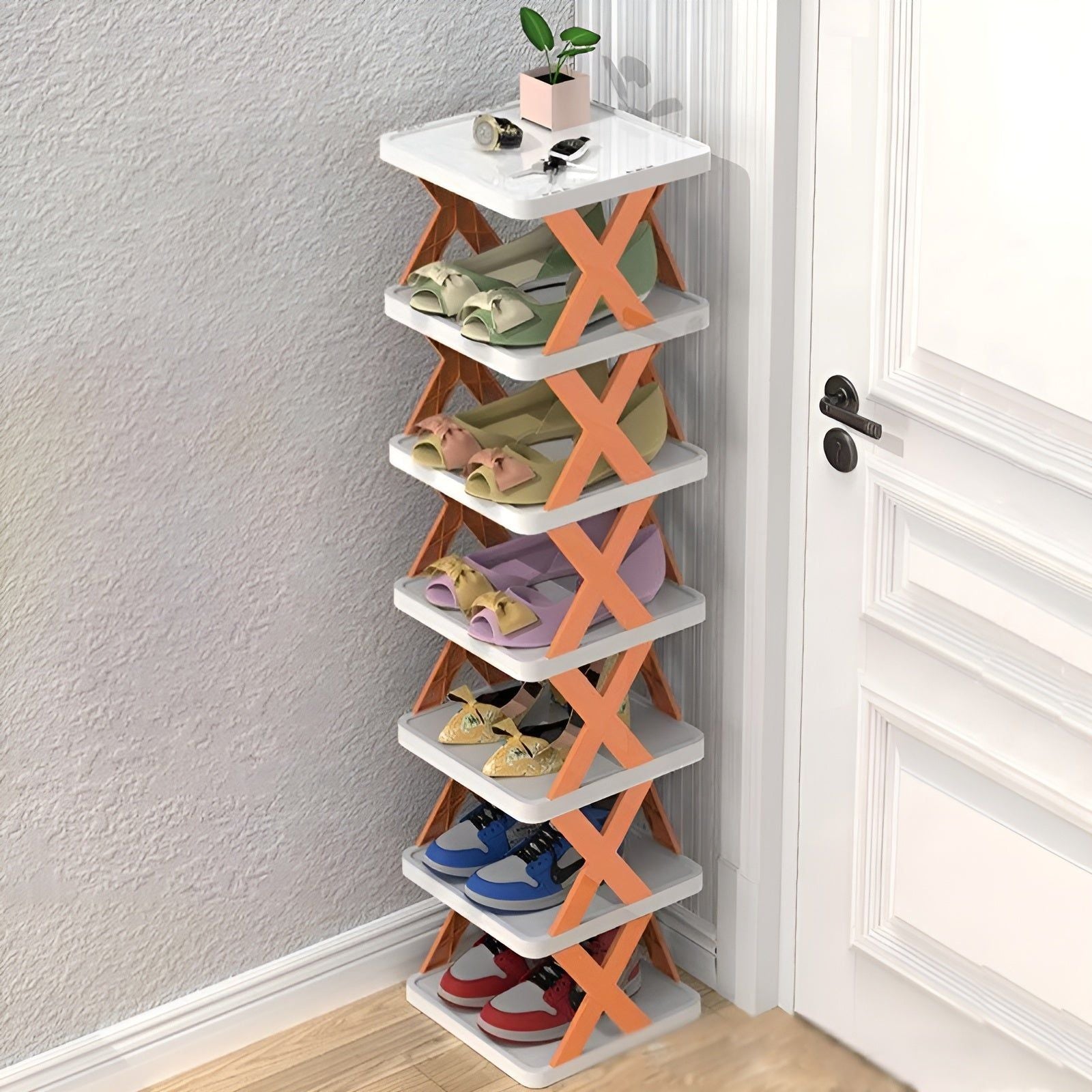 Multifunctional and Foldable Shoe Rack - SpaceSaver