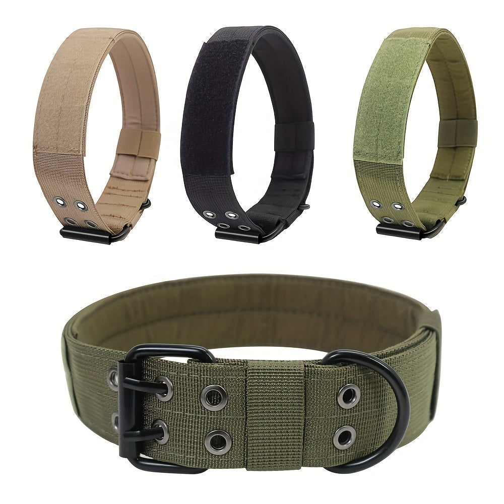 Adjustable Nylon Dog Collar – Comfort and Control for Large Dogs