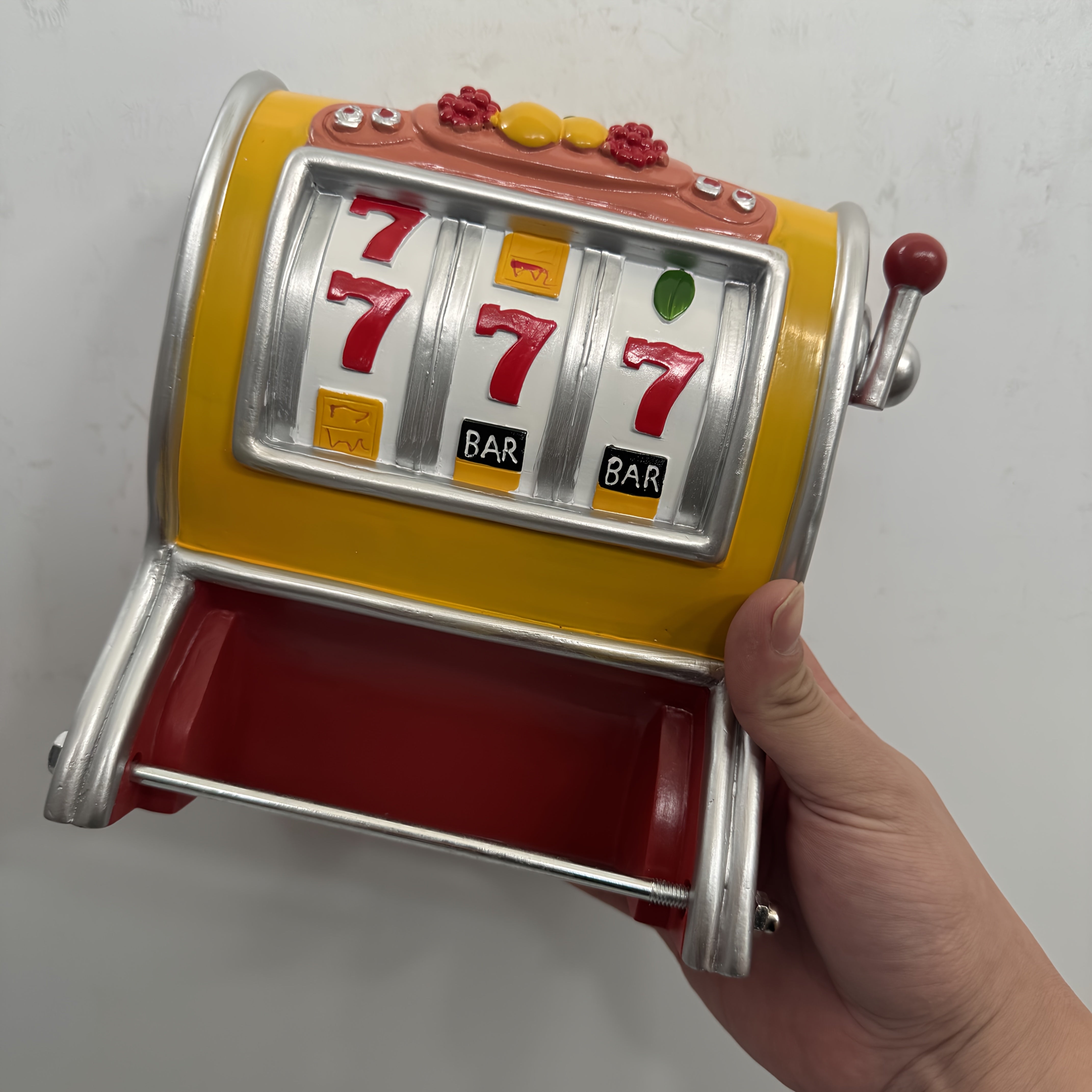 Jackpot Toilet Roll Holder – Slot Machine Design & Wall Mounted
