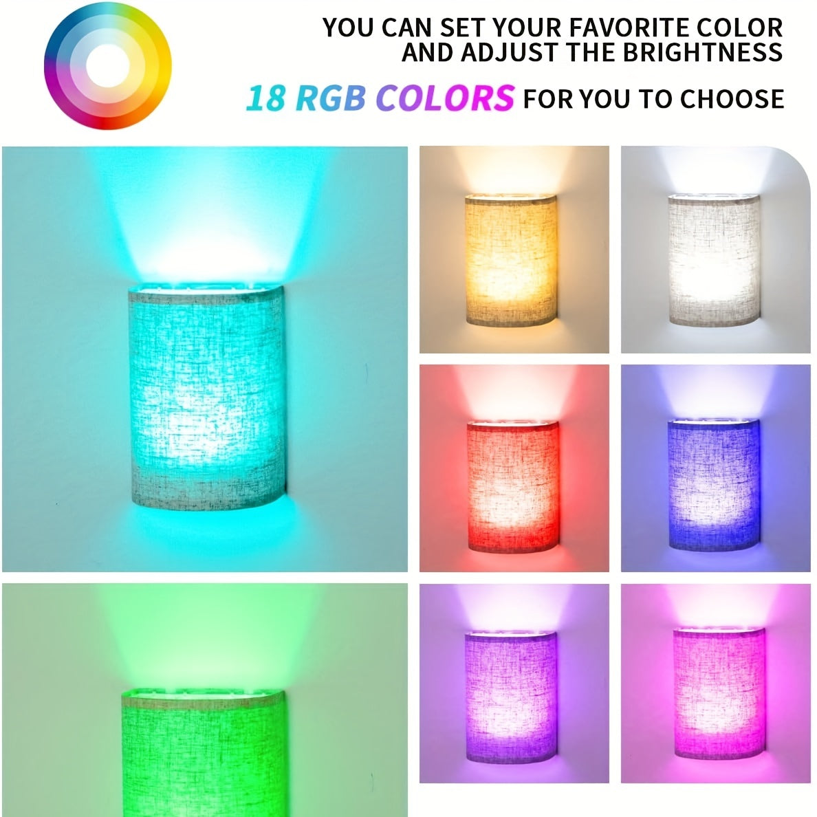 Magnetic Wall Lamp Set - Atmospheric Lighting in Any Room