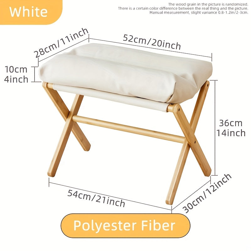 Lightweight Foldable Bamboo Footrest – Comfortable and Practical for Home and Office