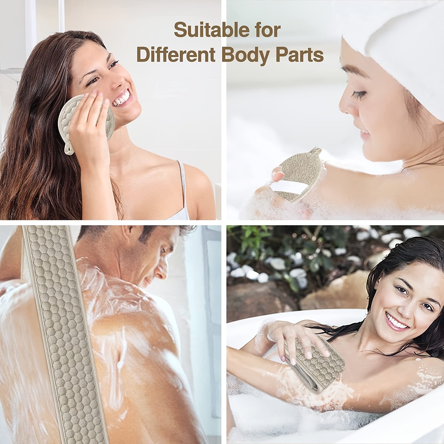 Comfortable Deep Cleansing Back Scrubber – Practical and Refreshing