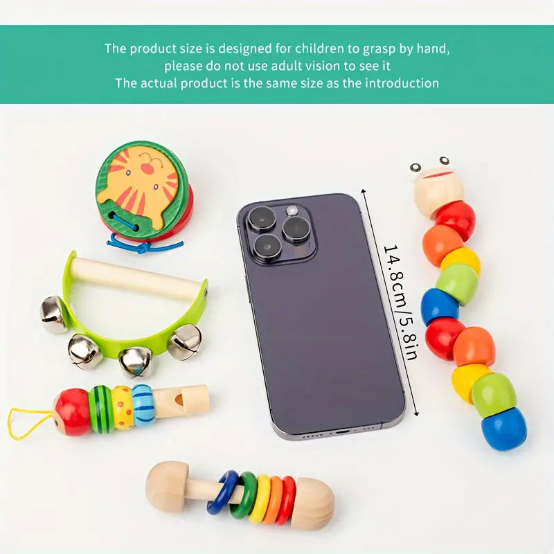 Colourful Wooden Toy Set - Educational Toys for Children