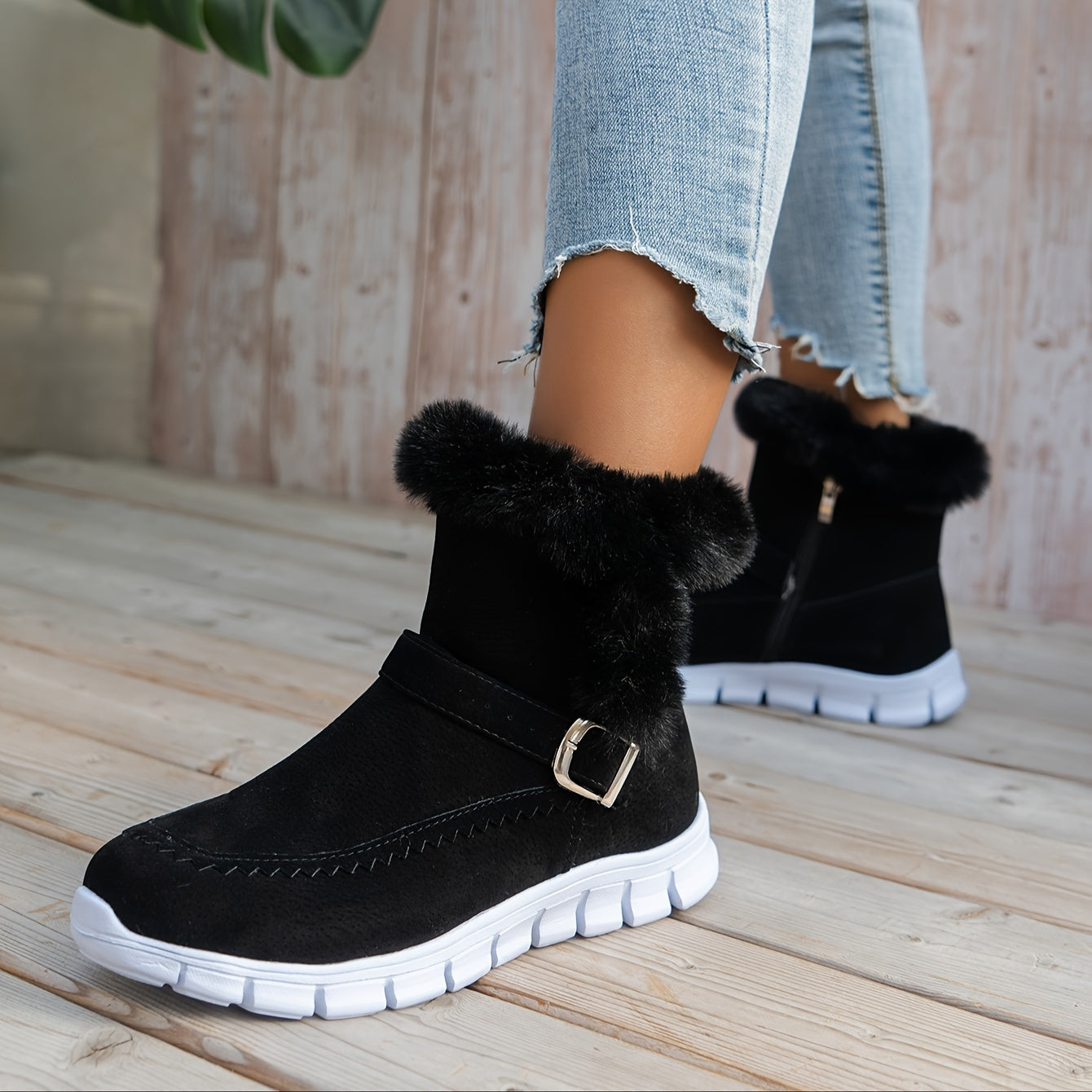Warm Velvet Snow Boots for Women - Comfortable and Stylish