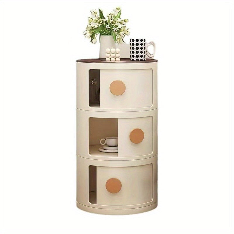LumiStack Acrylic Bedside Table – Modern and Practical Storage