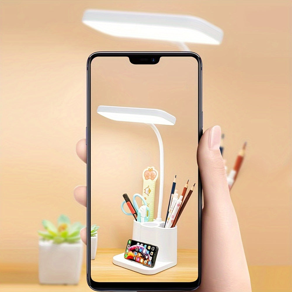 Smart Rechargeable LED Desk Lamp with Adjustable Lighting – Perfect for Reading and Working