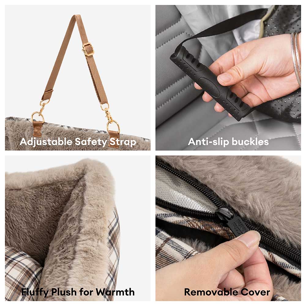 Plush Pet Car Seat – RideSafe CozySeat