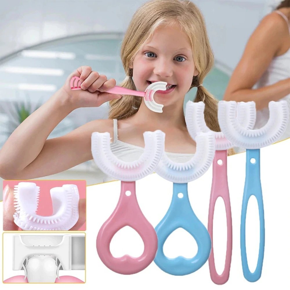 Children's Toothbrush with U-Shape – Gentle 360° Cleaning for All Ages