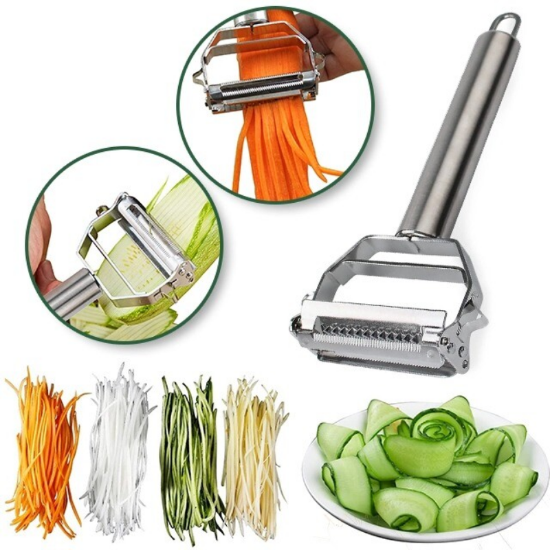 Sandsberg | Ultra-Sharp Stainless Steel Multi-Function Vegetable Peeler & Julienne Cutter