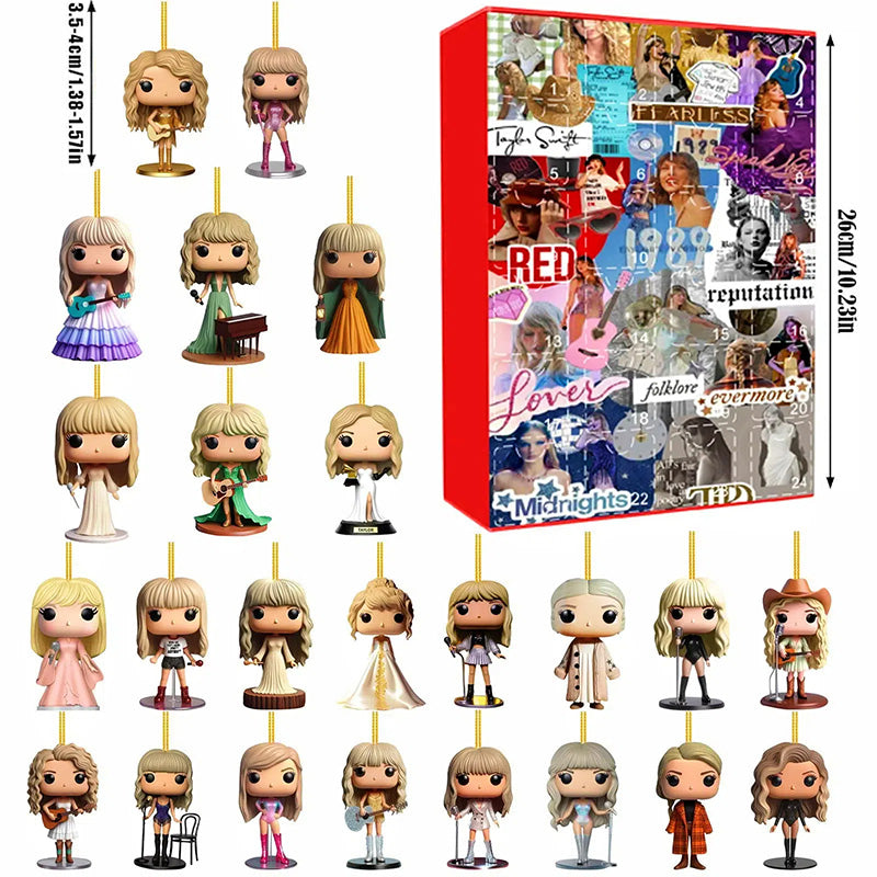 IconCharm Taylor Swift Advent Calendar | Festive 24-Day Countdown with Unique Collectibles