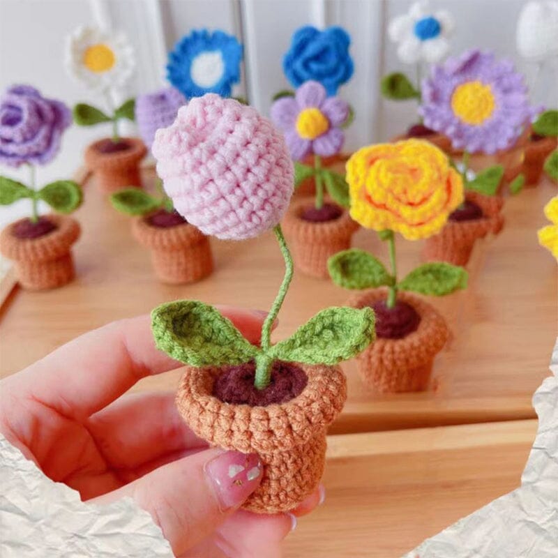 Handmade Knitted Flowers