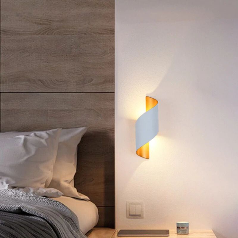 LumiElegance Ribbon Bedside Lamp | Modern LED night light for bedroom, living room, and office