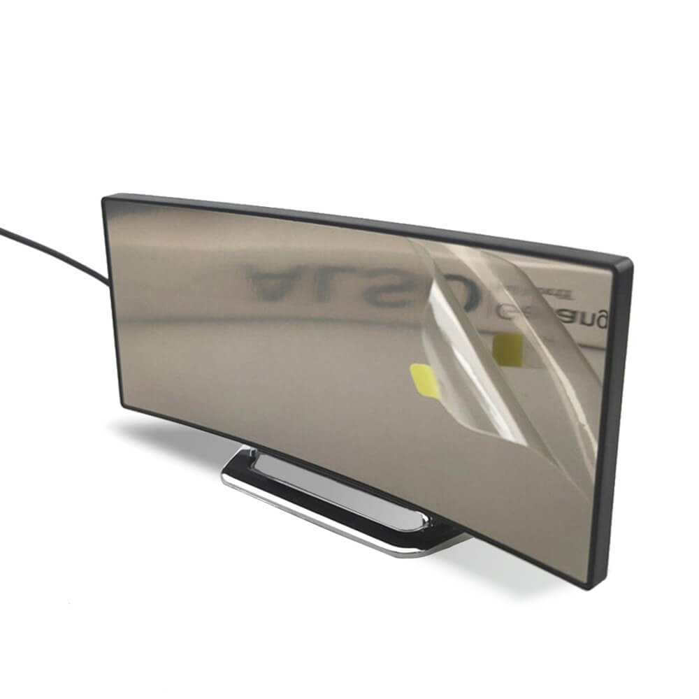 Curved LED Digital Alarm Clock with Modern Design – LumiCurve