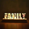 LumiFlair Floral Initial Night Lamp | Custom Resin Letter Light with Soft LED Glow