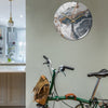 Stylish Wall Clock with Marble Effect – MarbleTime
