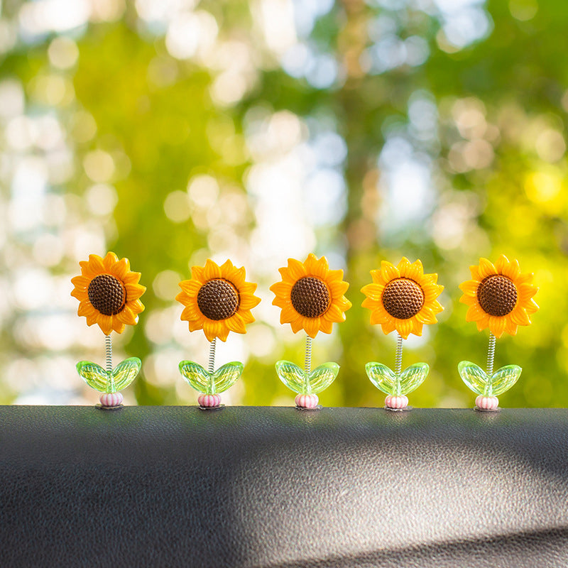 SunnyRide - Cute Sunflower Car Ornament