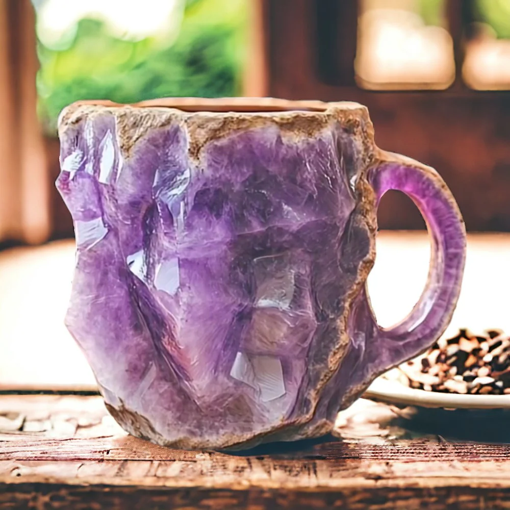 Lina | Resin Stone Cup Mug – Elegant Handmade Drinking Experience
