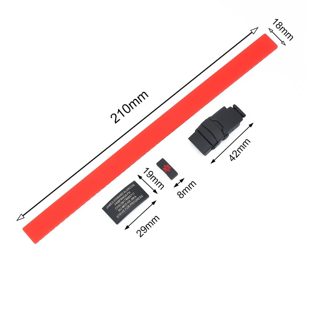 LifeSphere Personalized Safety Bracelet | Stylish and durable medical ID band for emergencies