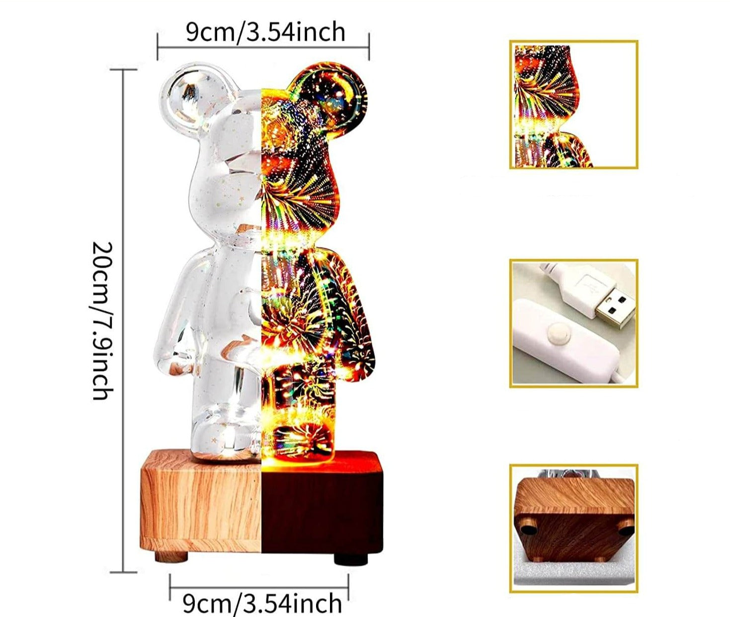 LumiBear - 3D Firework Lamp