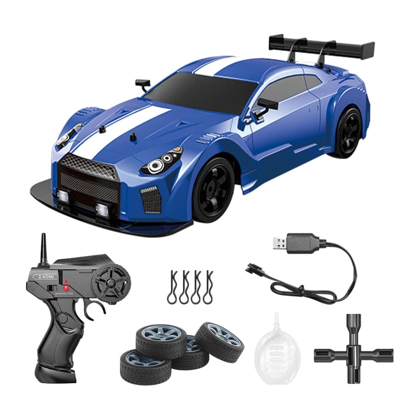Remote-Controlled RC Drift Car with All-Wheel Drive – High-Speed Action