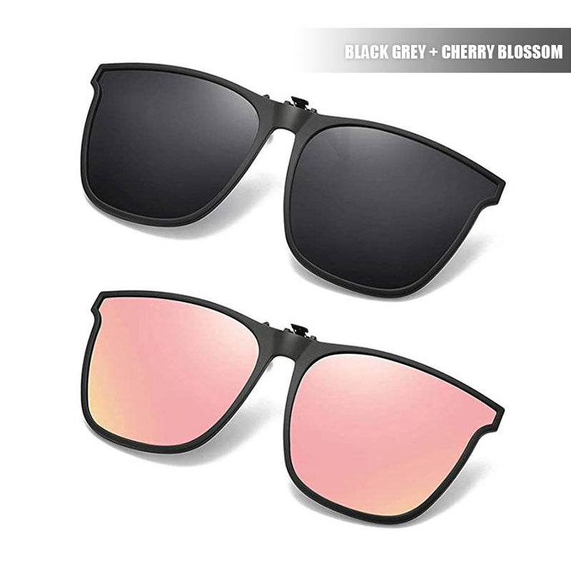 New Polarised Clip-On Folding Sunglasses