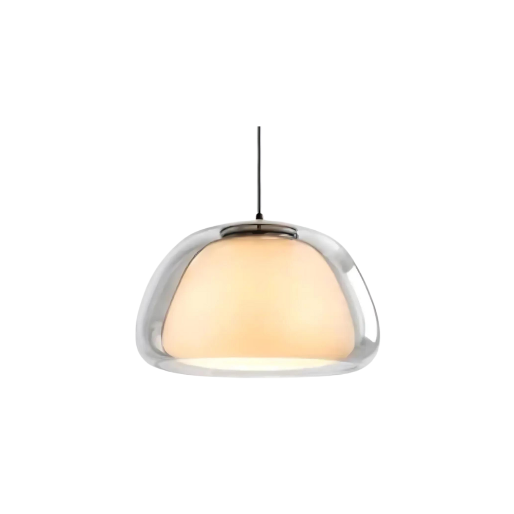 The Crystal Dome | Glass Dome Design | Modern Style | Adjustable 120cm Cable | Suitable for E27 Bulbs | Perfect for Minimalist Interiors | For Residential and Commercial Spaces