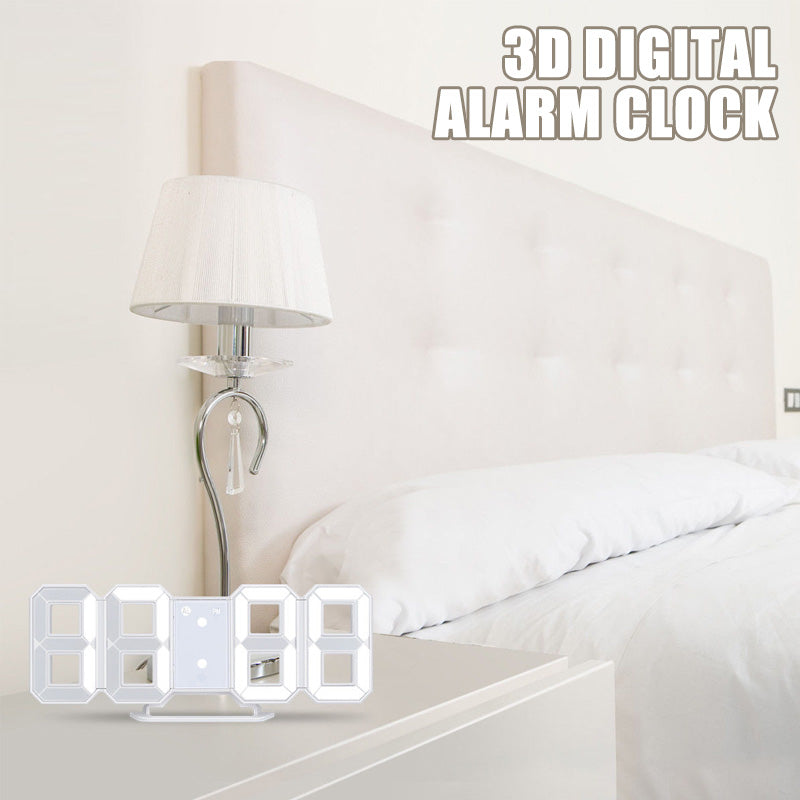 Smart 3D Digital Clock – Modern Design for Your Nightstand