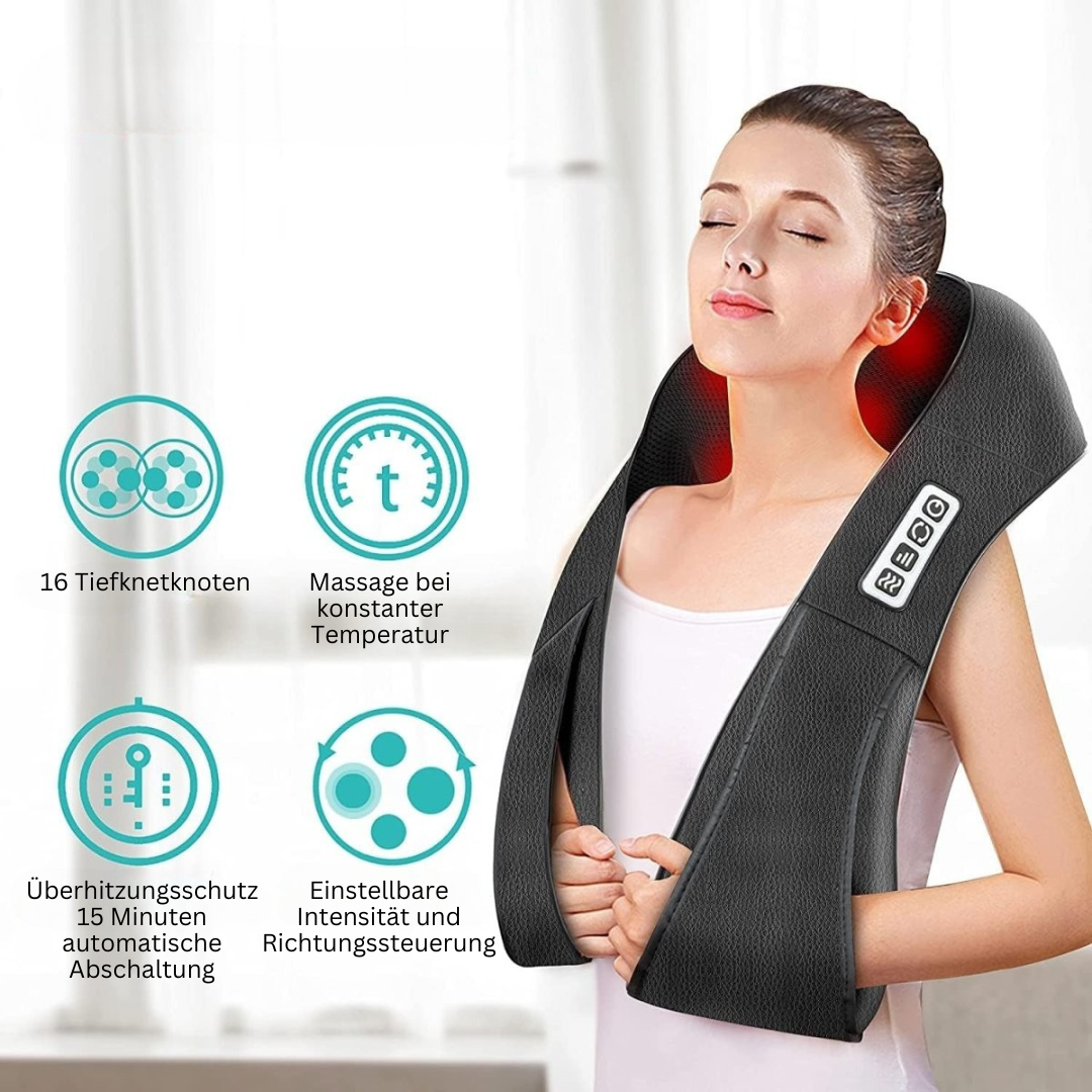 Shiatsu Massage Cushion with Infrared - FlowRelief