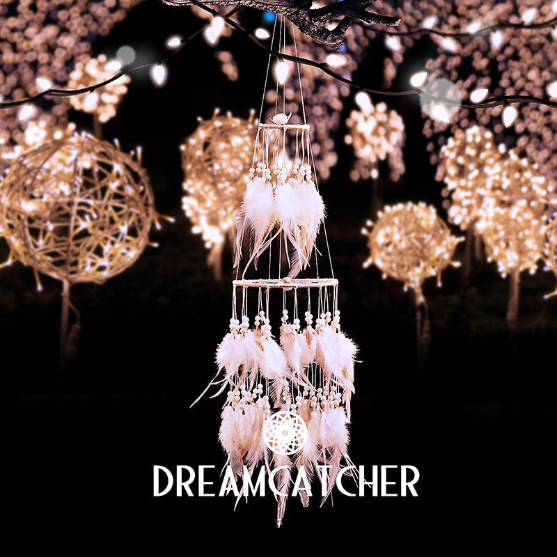 White Double Dreamcatcher