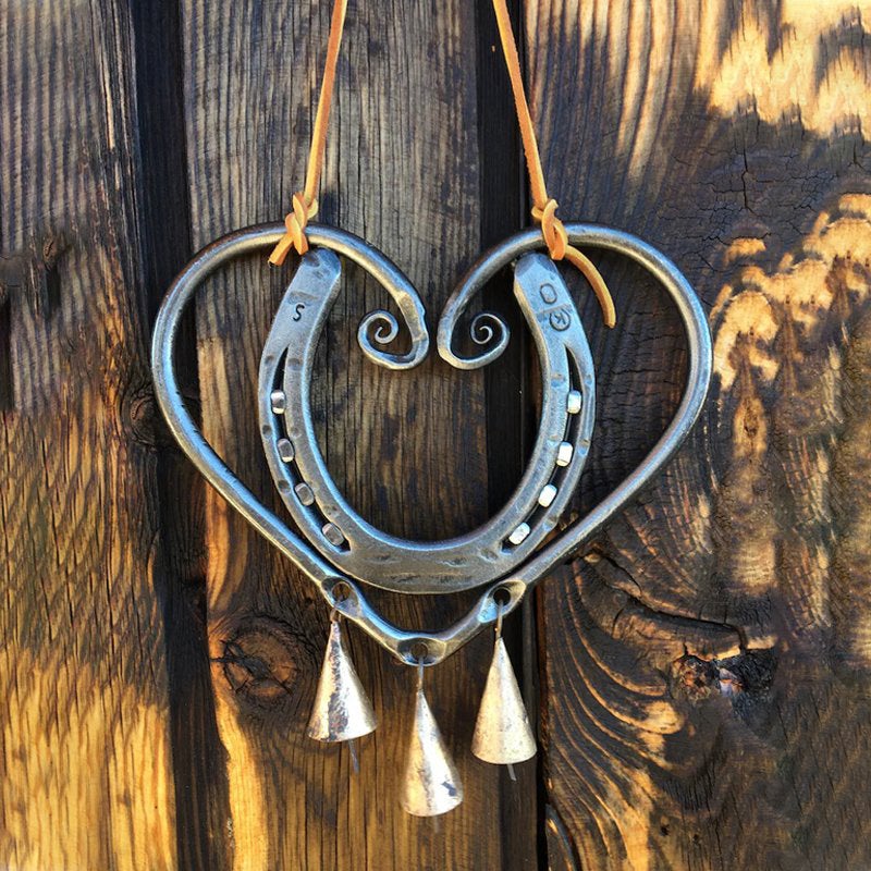Wind Chime – LuckLove – recycled horseshoe – handcrafted pendant