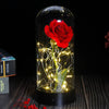 GlowPetal Romantic LED Rose Lamp | Glass Dome Decoration with Soft Light for Special Moments