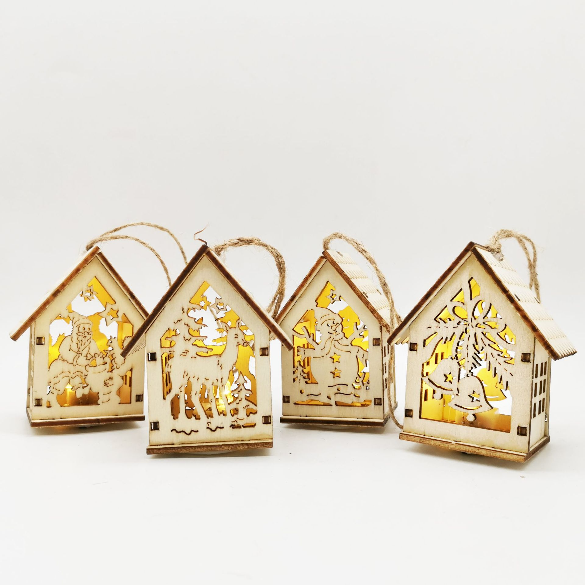 Wooden Christmas Decorations Set – Magical and Atmospheric