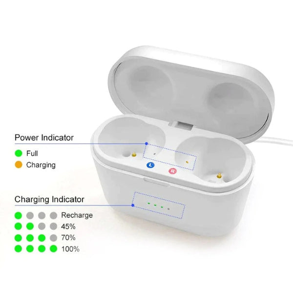 Rechargeable Invisible Hearing Amplifiers | Clear Sound Without Feedback | Includes Extra Ear Tips and Cleaning Kit | Suitable for Mild to Severe Hearing Loss | Discreet Design with Long Battery Life | Comfortable for Daily Use