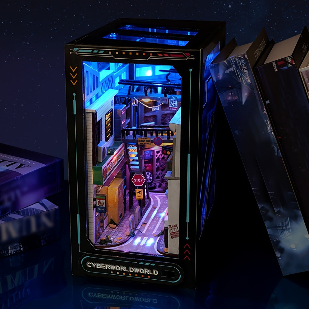 Cyberpunk DIY Cabin Kit – 3D Model for Home Decoration with Lighting