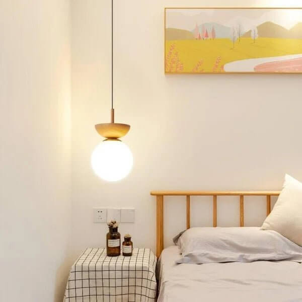 Scandinavian Pendant Light - Wood Design