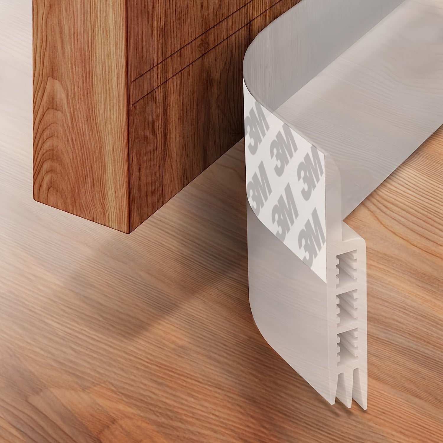 Draft Stopper for Door - Silicone Door Scraper with Strong Adhesive and Sound Insulation