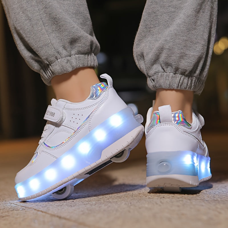 GlowRiders Roller Sneakers - For Children with Light Show