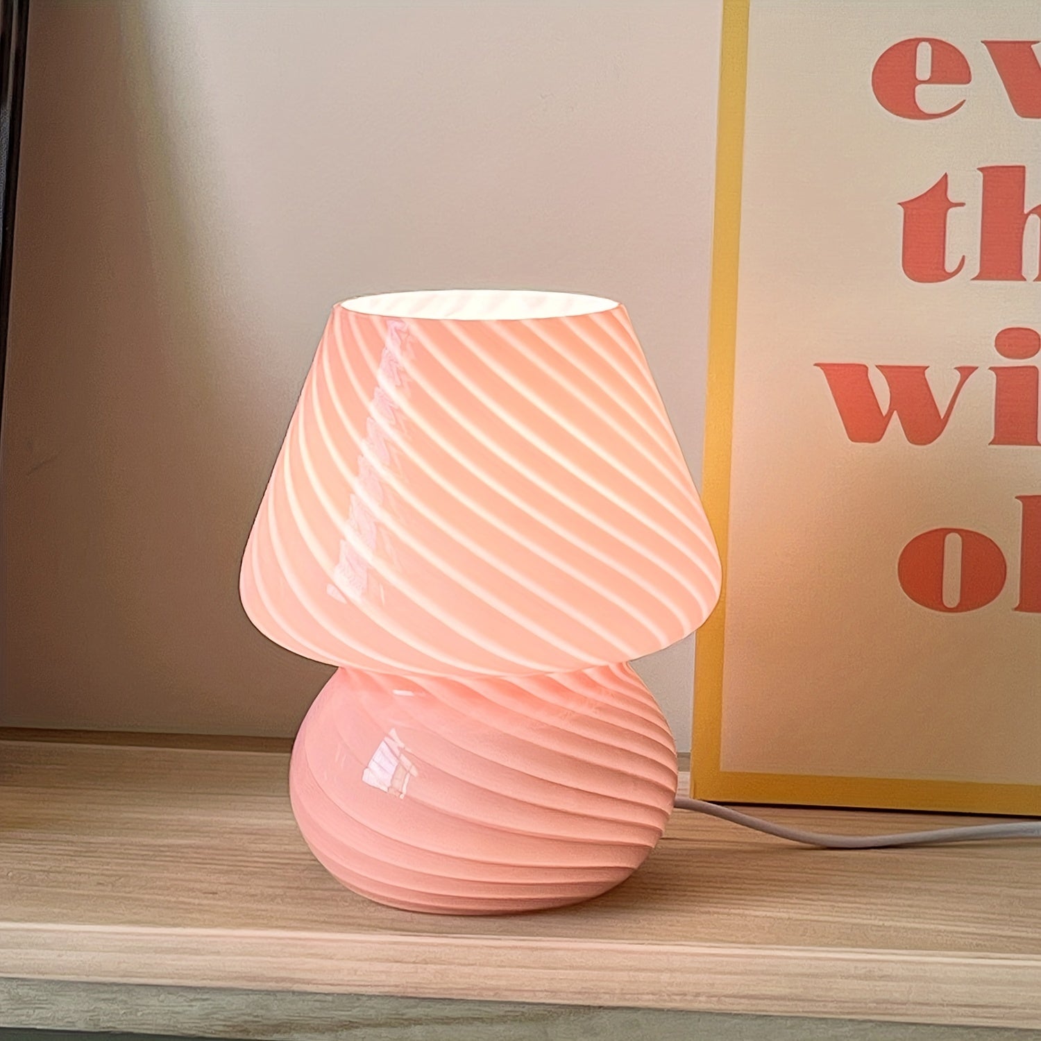 Striped Table Lamp - Atmospheric and Timeless Design