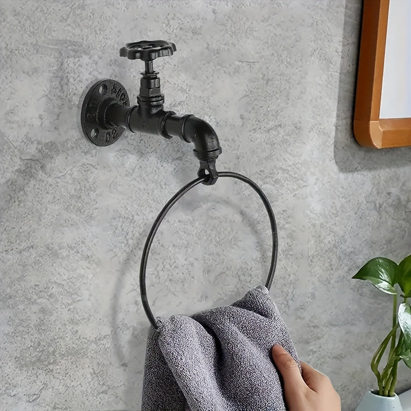Industrial Towel Ring - For a Rustic Interior