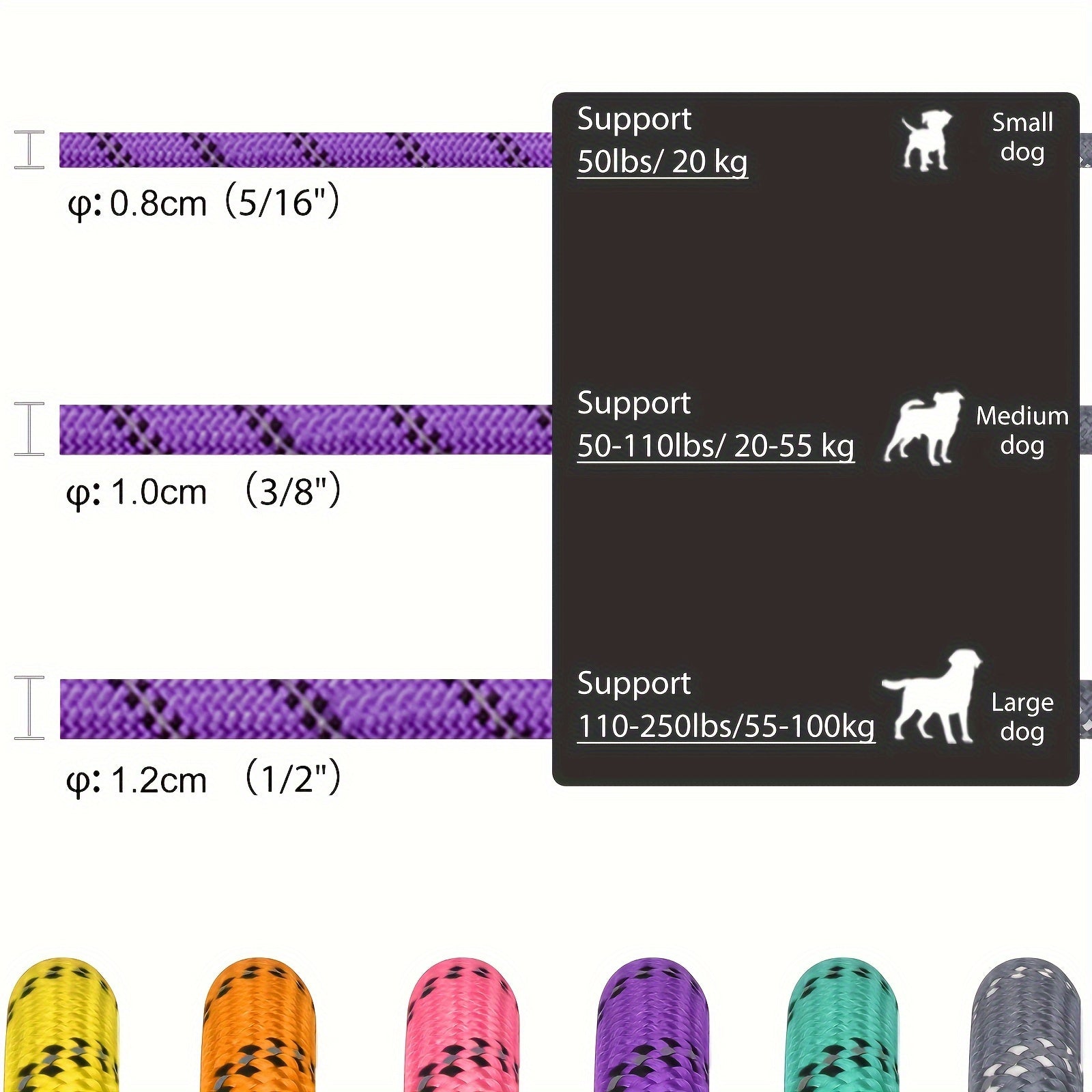 Reflective Dog Lead with Padded Handle – Adjustable and Durable for All Dogs