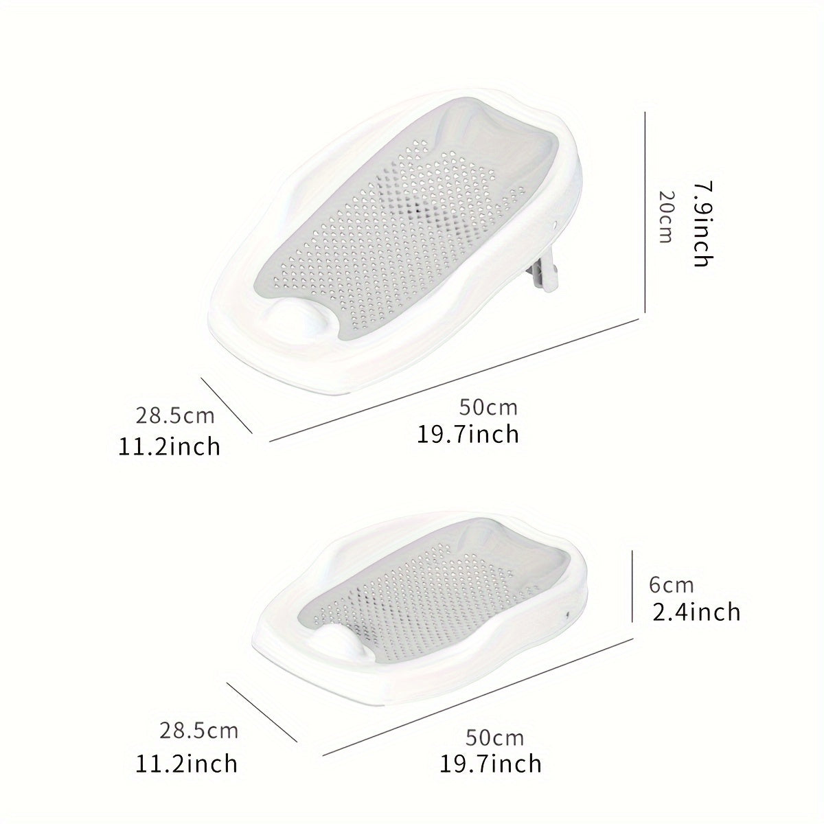 Foldable Bath Seat for Children - Fish-Shaped, Non-Slip Bath Support for Safe Bathing