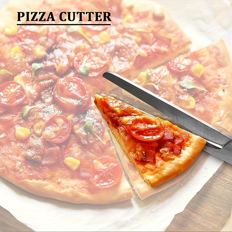 Multifunctional Stainless Steel Pizza Scissors with Comfort Grip – Easy Cutting of Pizza and More