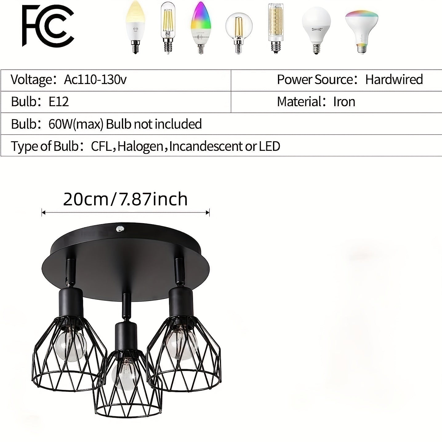 Industrial Three-Light Ceiling Lamp - For Flexible and Modern Lighting