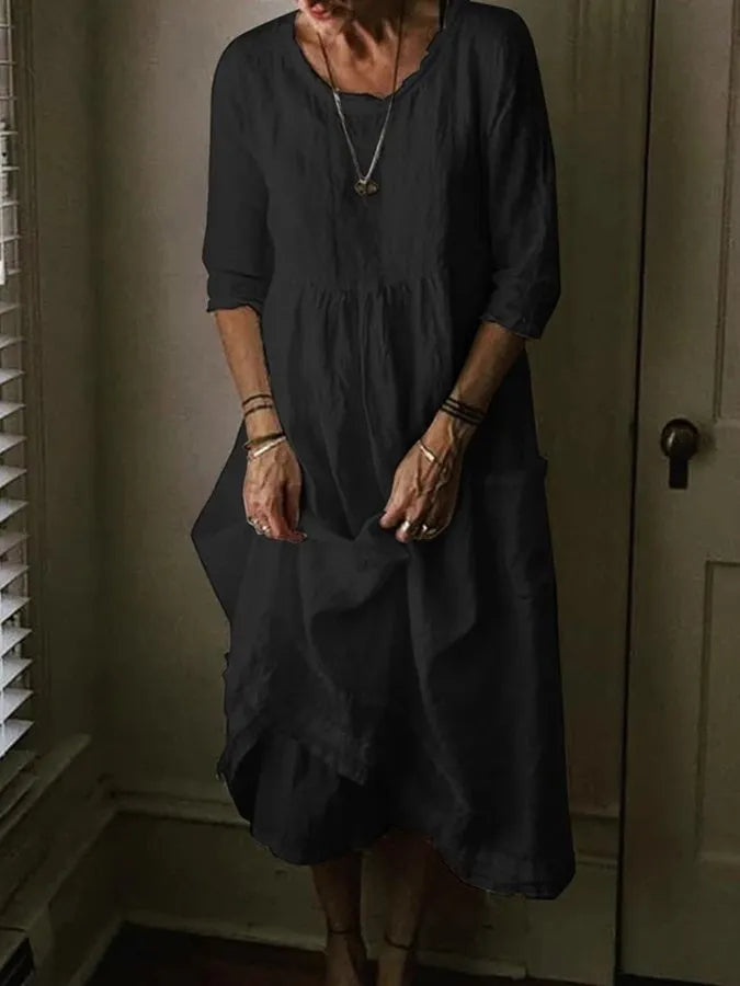 Sandsberg - Stylish Linen Dress for Women: Elegant Simplicity Meets Comfort
